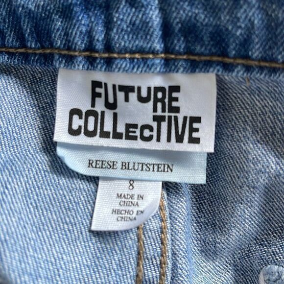 Cargo Patchwork Straight Pant - with Reese Blutstein Blue Denim 8 - Picture 3 of 6